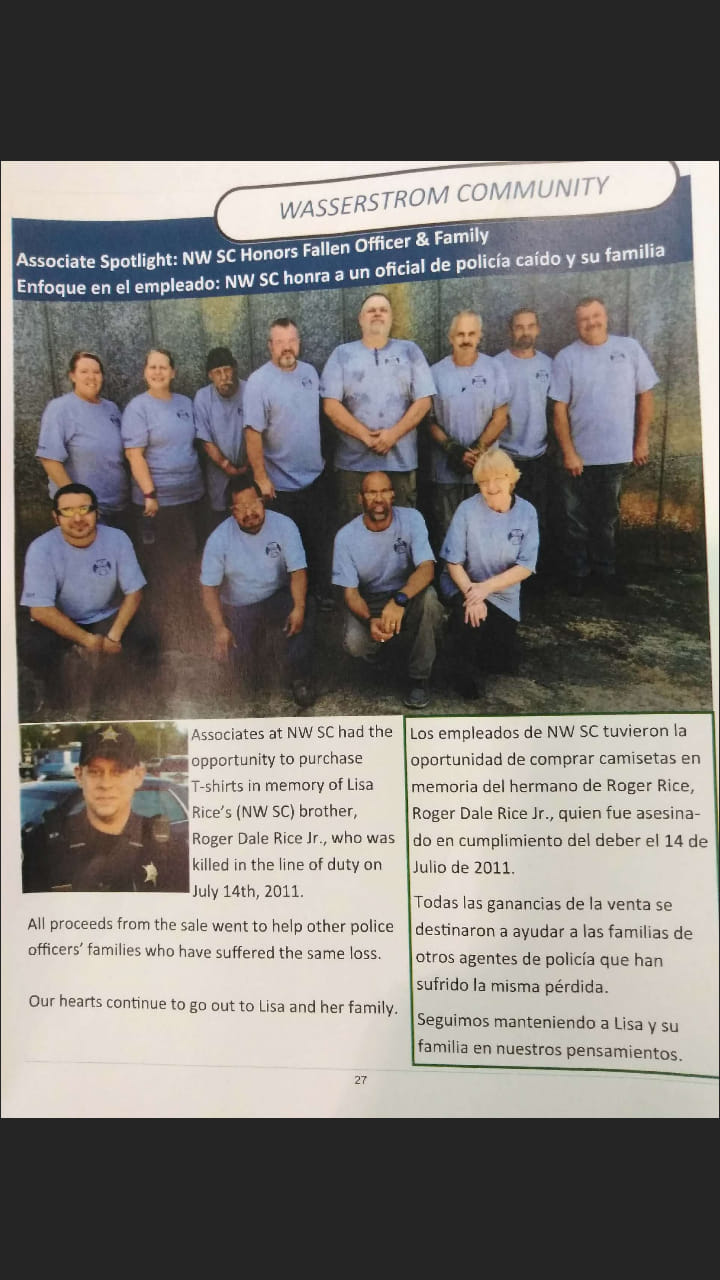 In Memory Of Deputy Roger Rice
