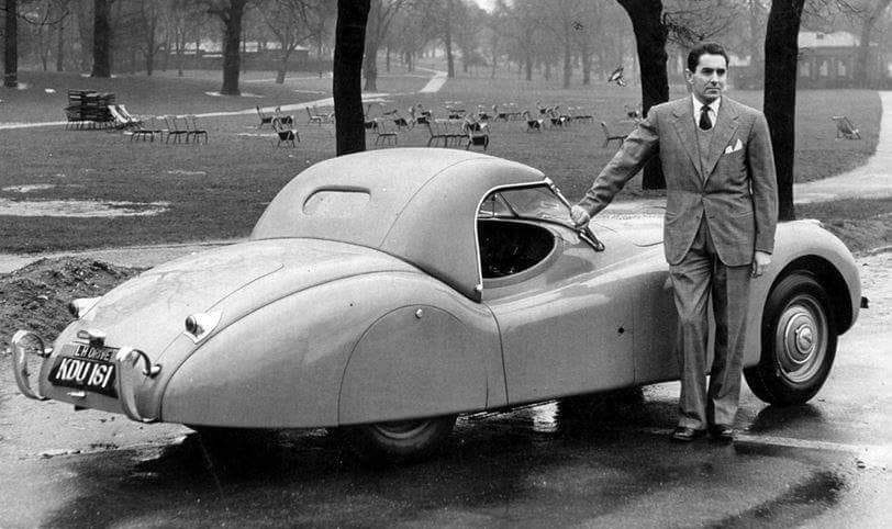 Tyrone Power's 1950 Jaguar XK120 with Fox & Nicholl hardtop