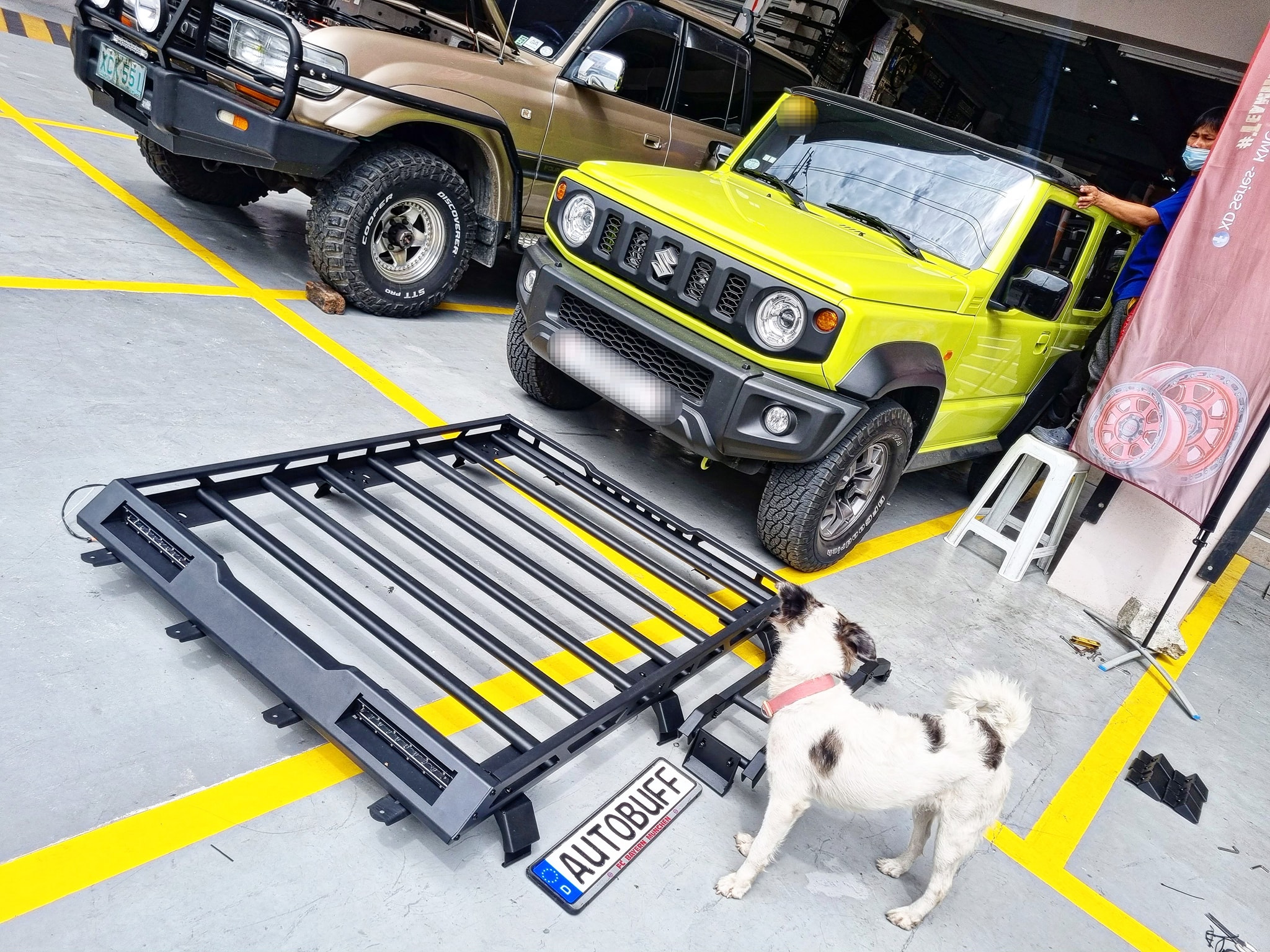 JDM roof rack with JDM ladder... - Jimny Offroad Philippines