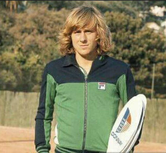 A young 70s Borg starting out with Fila in a Green/Navy Tiebreak