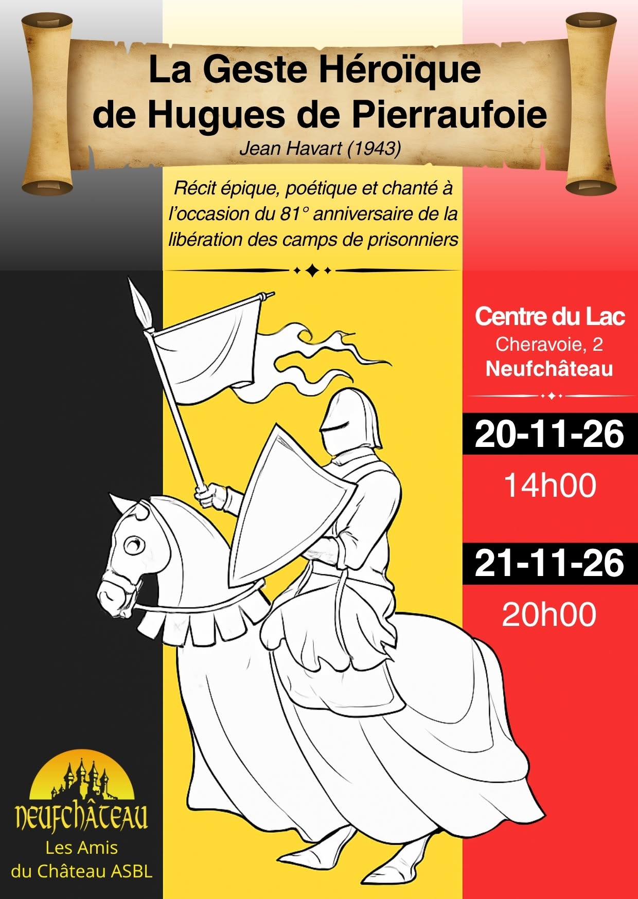 Pièce de Théatre : Le Geste Héroïque de Hugues de Pierraufoie