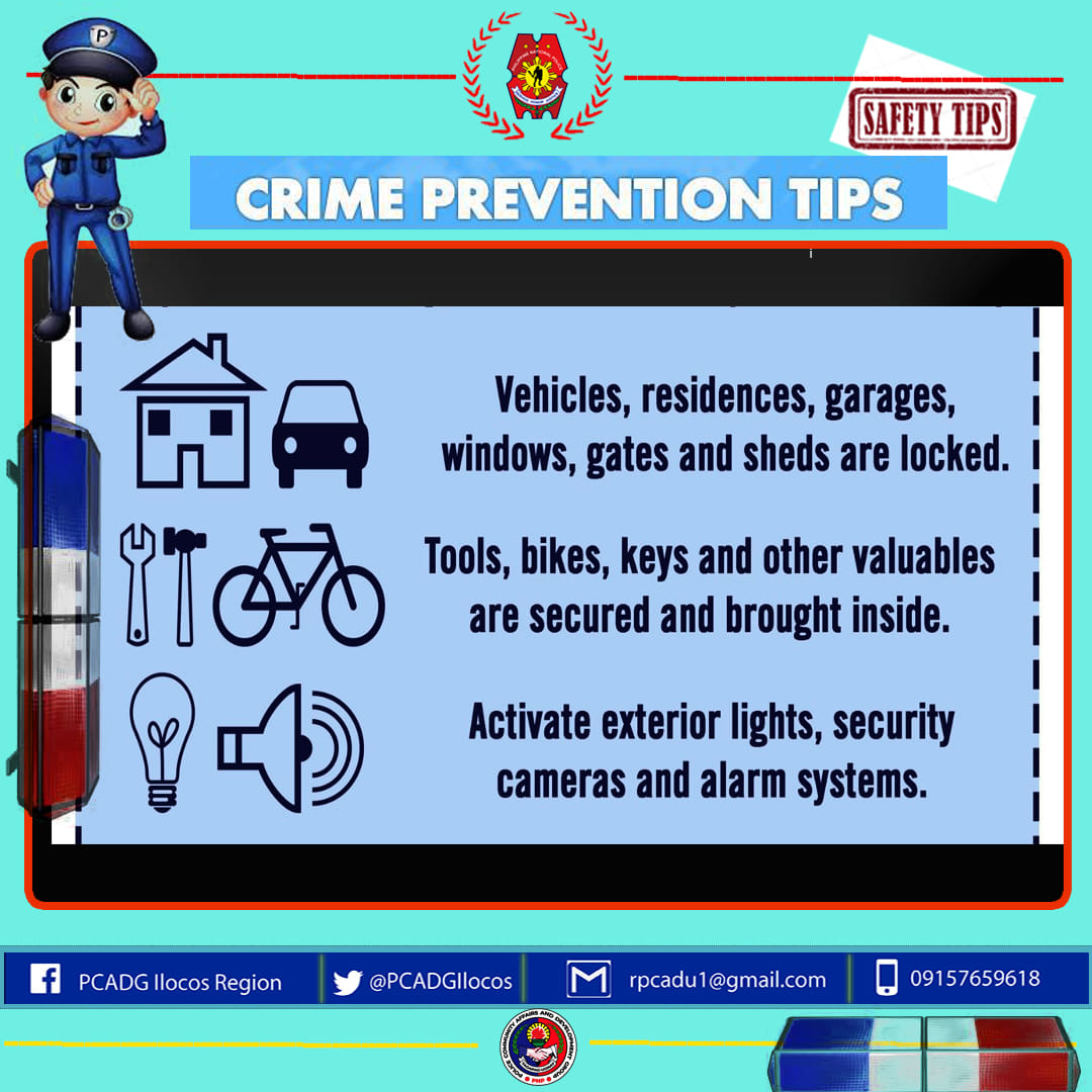 PCADG - LOOK I Crime Prevention Safety Tips! Pangasinan Police ...