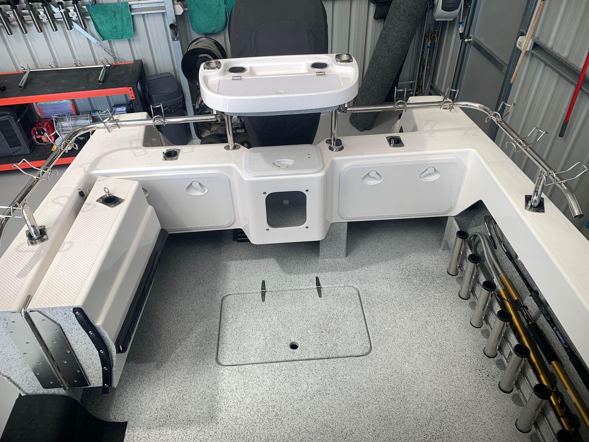 Corner snapper racks Fibreglass... - Corey Gauci Marine