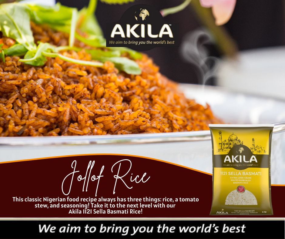 Akila Foods - Jollof rice is typically made from...