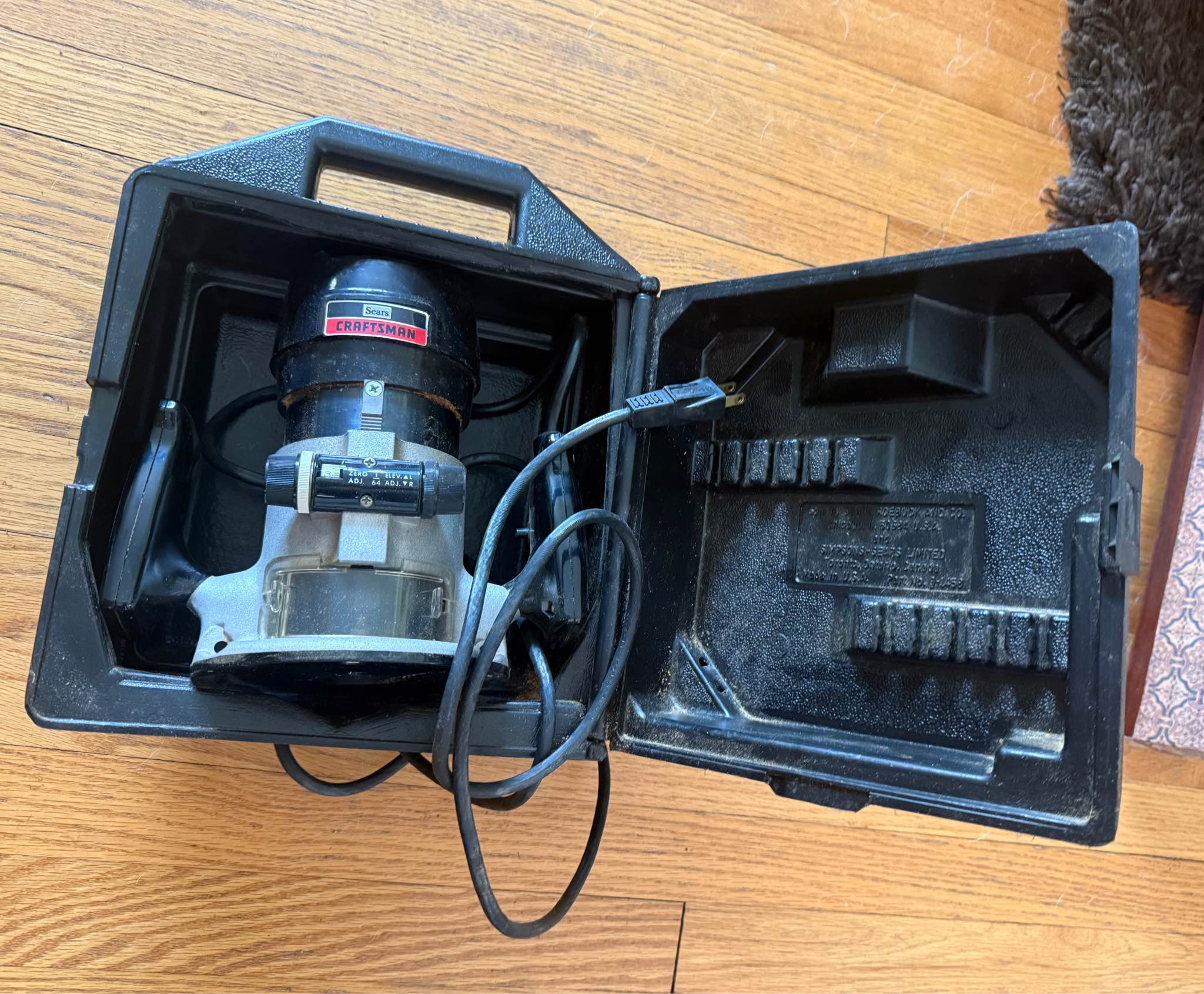 Sears Craftsman Router Model 315.17480 With Case Tested Works - Routers ...