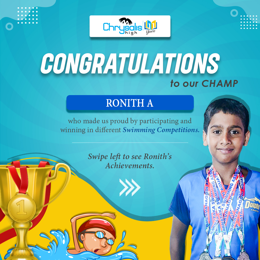 Chrysalis High - 🎉 Big congratulations to Ronith for...
