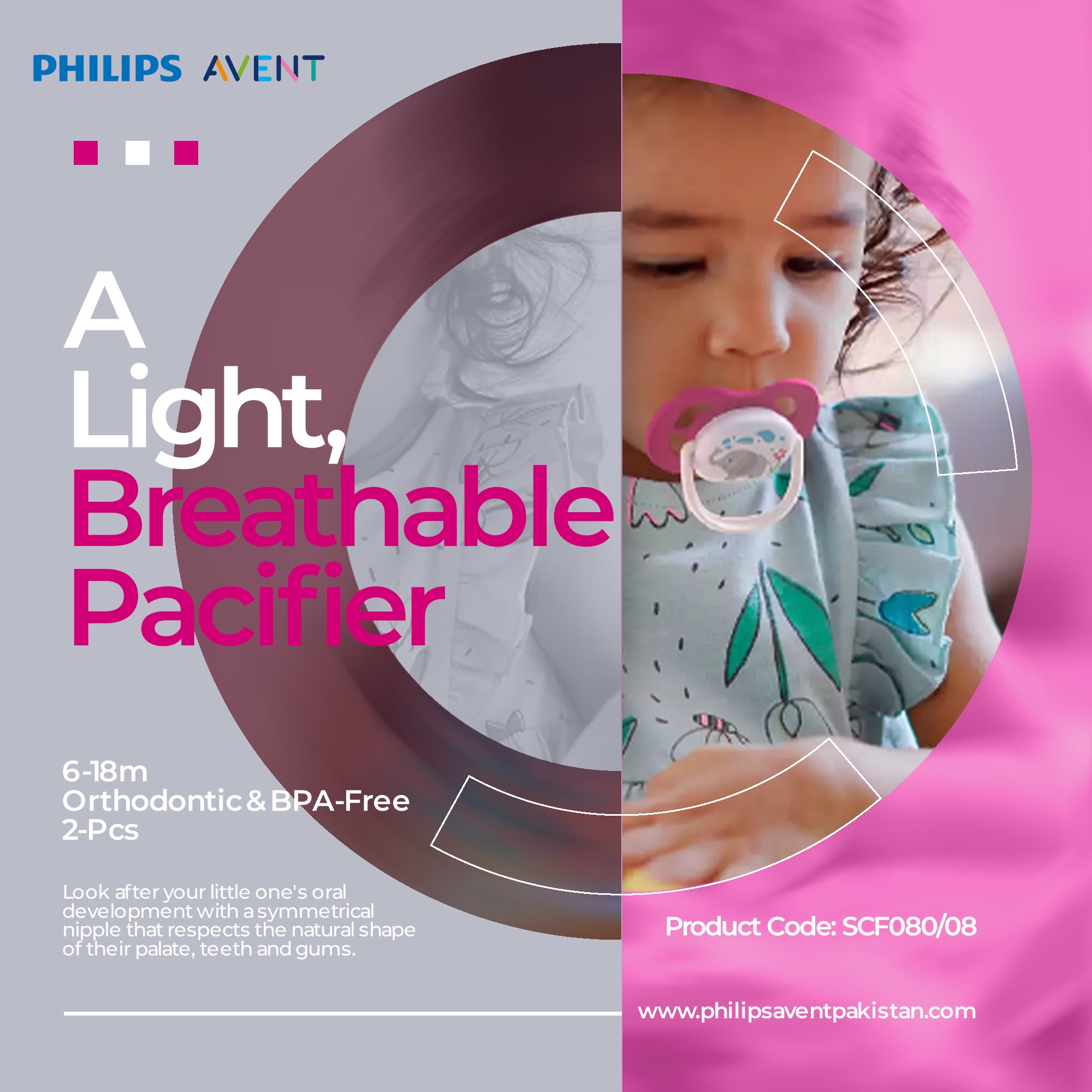 A light, breathable pacifier... - Philips Avent - PK