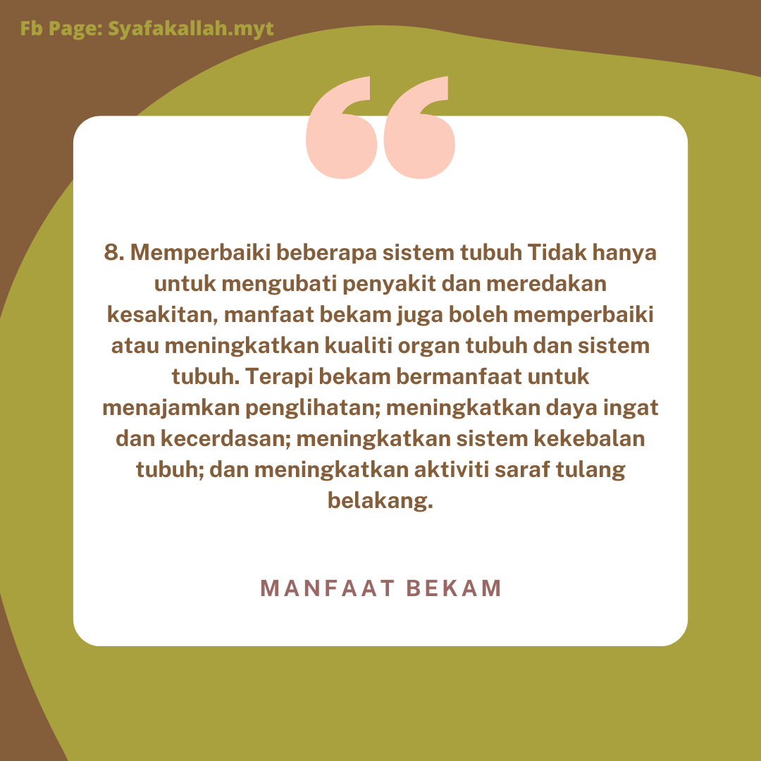Syafakallah My Manfaat Bekam Dalam Ajaran Islam Facebook