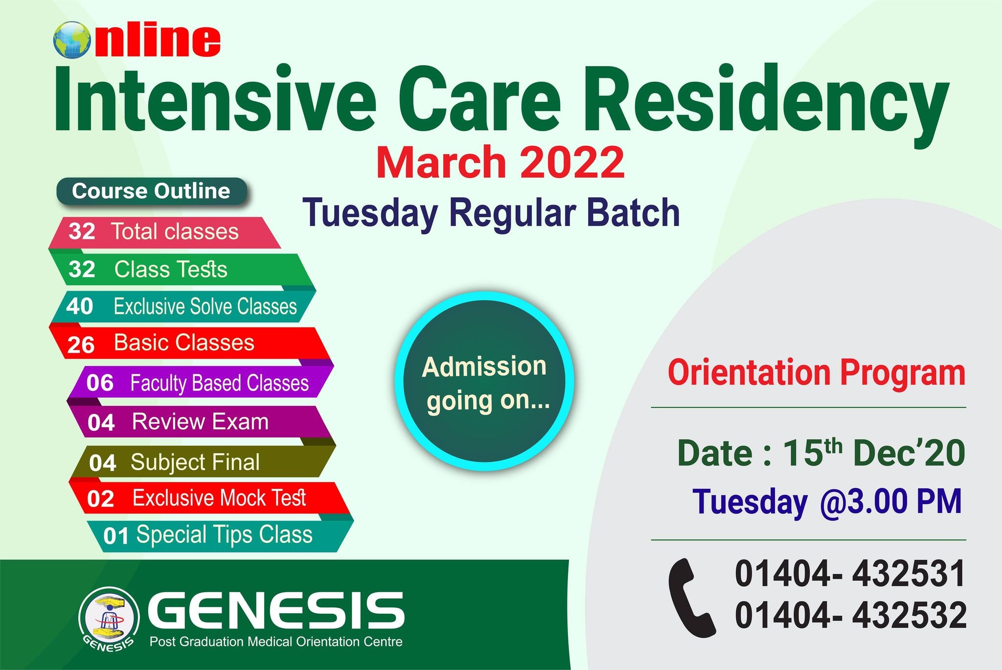 #Intensive_Care_Batch_Residency_March... - GENESIS PG entrance