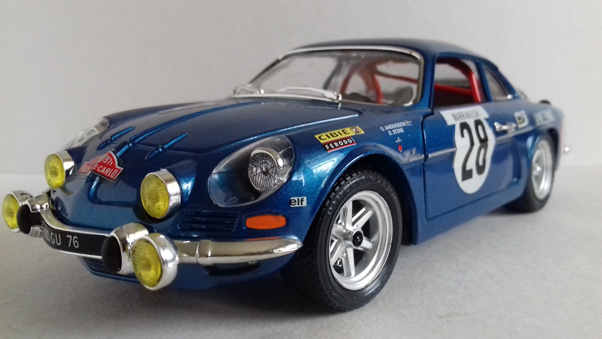 Burago 1/24e : Alpine Renault A 110 1600 S Monte-Carlo 1971