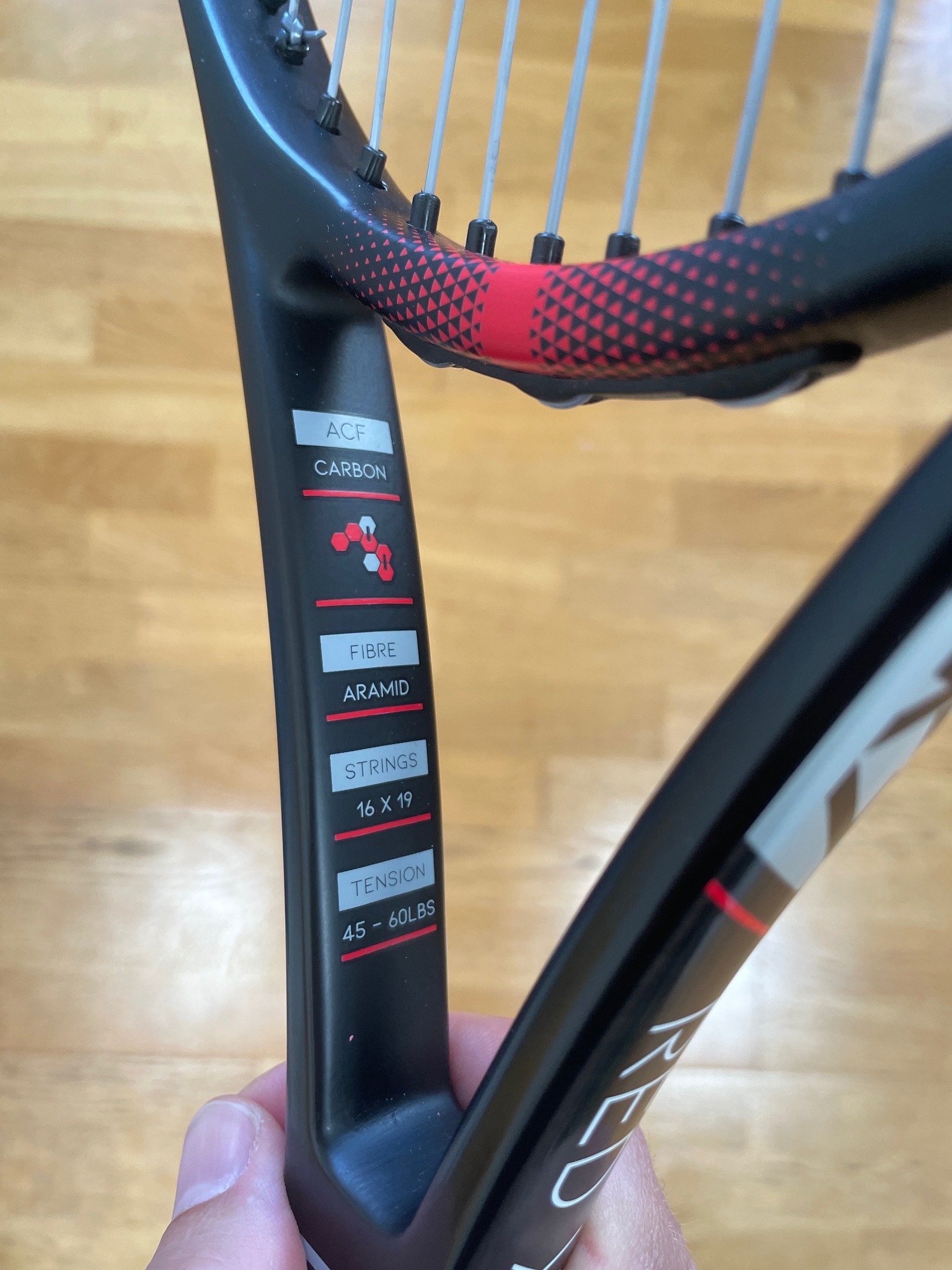 Angell K7 Red XL racket for sale