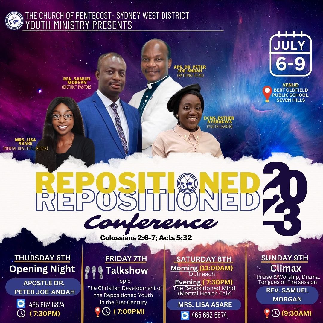 REPOSITIONED... - The Church Of Pentecost Sydney West District | Facebook
