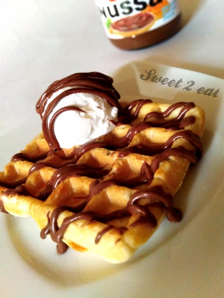 Sweet 2 Eat وافل بدون بيض لذيذ جدا ومقرمش و الوصفه زي Facebook