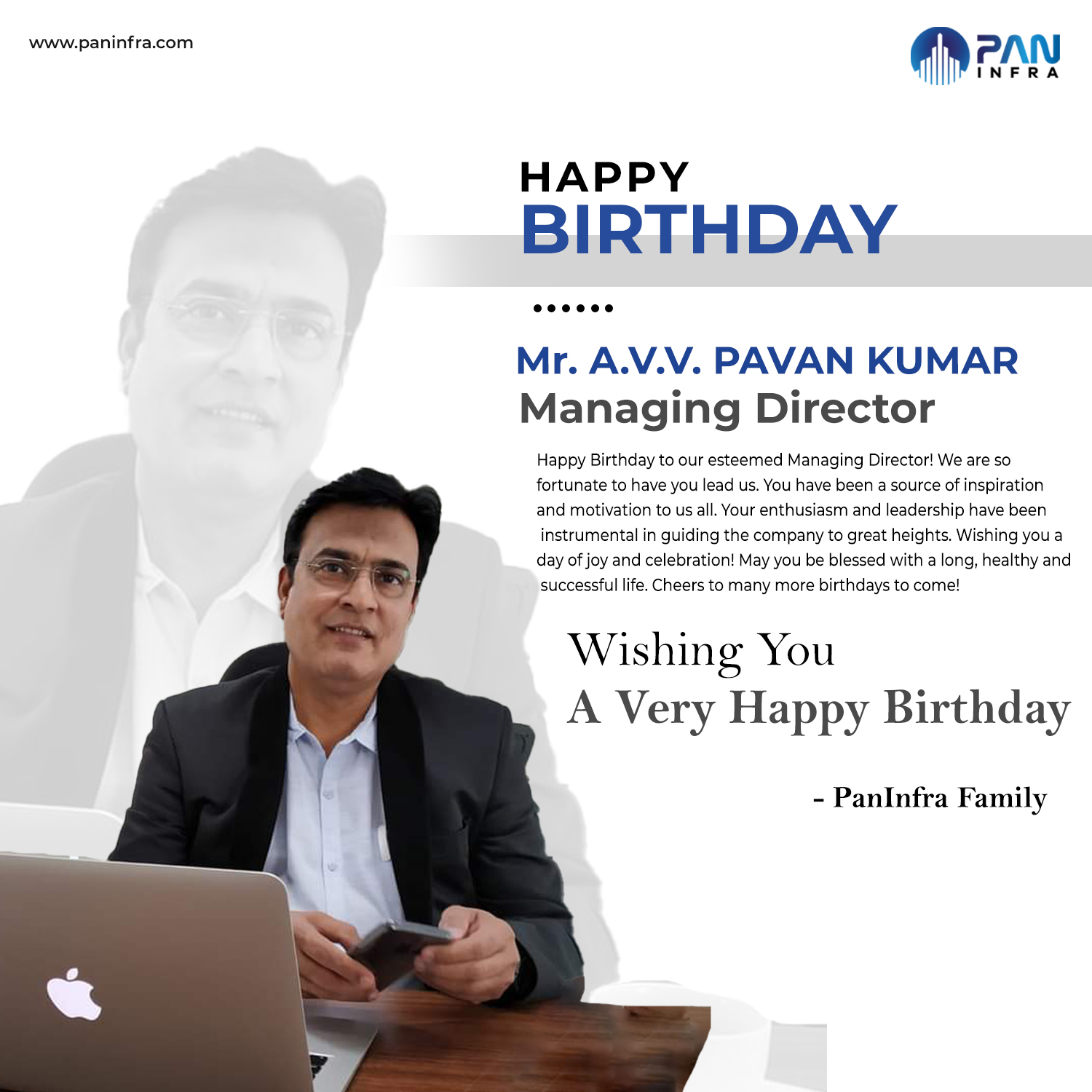 PAN INFRA - Happy Birthday to our Managing Director! You... | Facebook