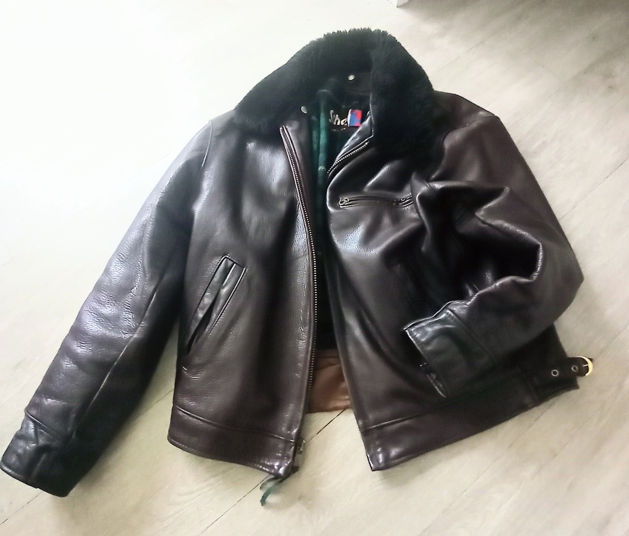 Schott #630. Super thick leather, superb grain and sublime brown 
