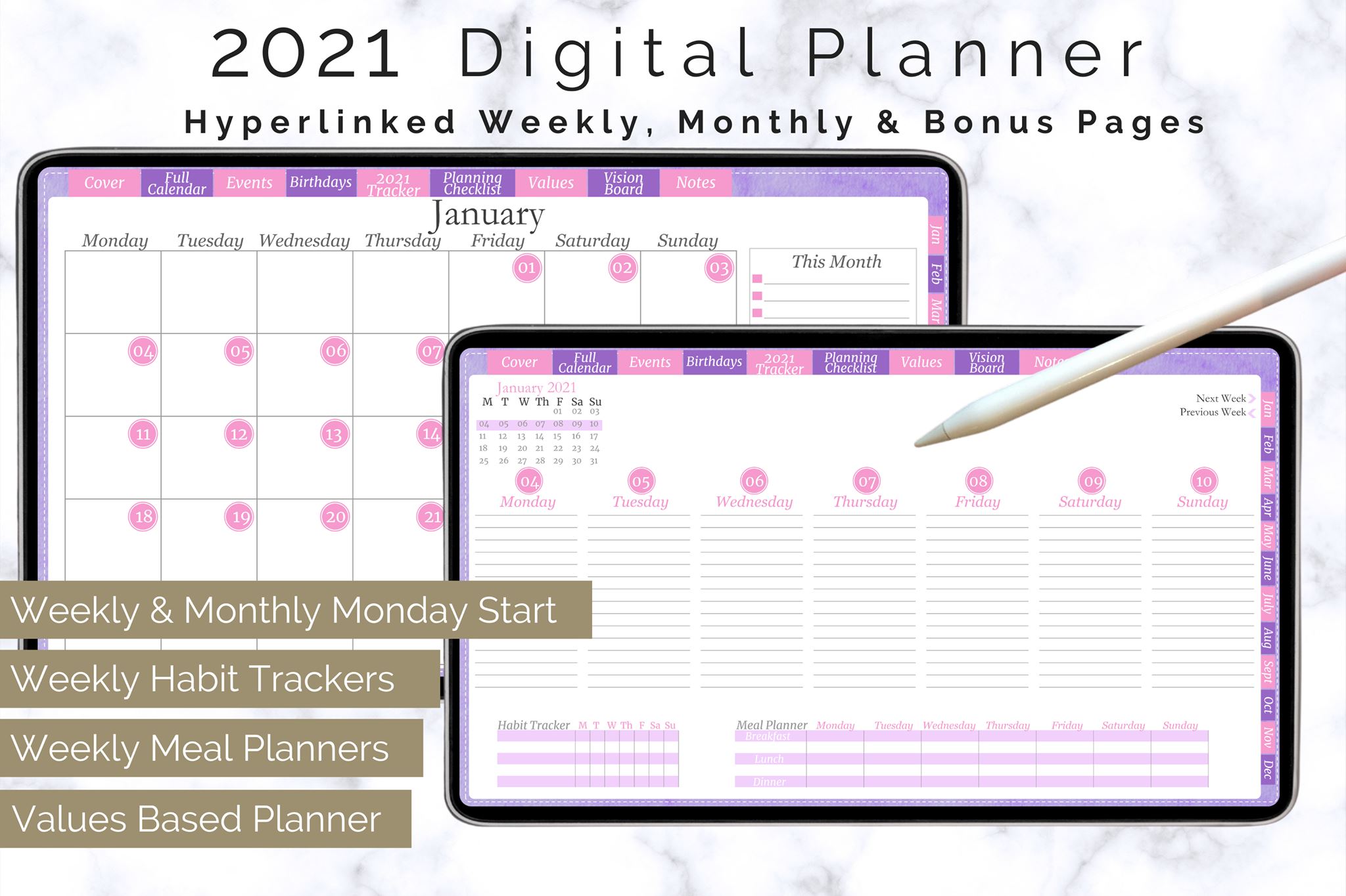 New Year, New Themed Digital Planners!... - S'sync't Planner | Facebook
