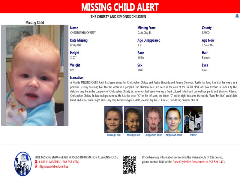 FDLE - UPDATE: This Missing Child Alert has been resolved.... | Facebook