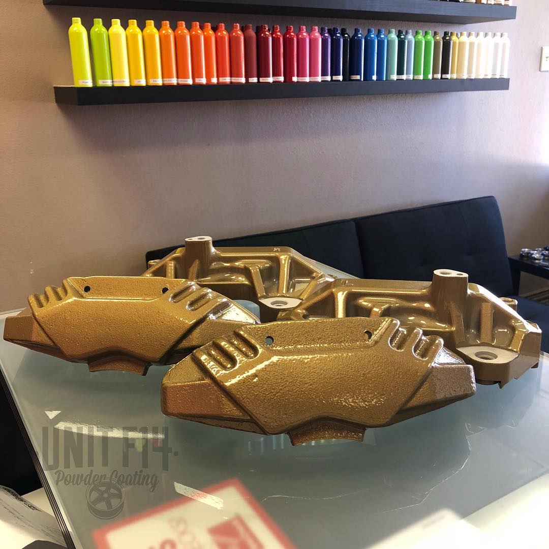 Unit F14 Powder Coating - Toyota Supra brake calipers refinished in ...