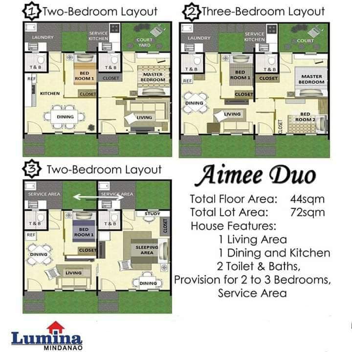 Aimee end unit sample... - Lumina Homes Pagadian City | Facebook