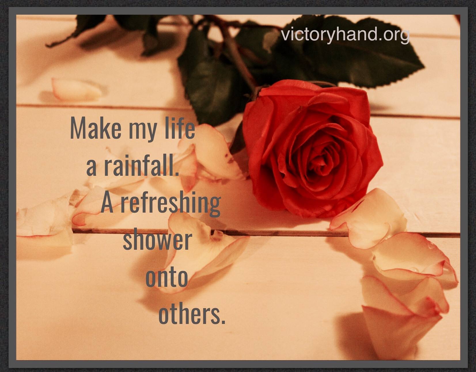 VictoryHand Ministry - BECOME A SOAKING RAIN victoryhand.org Today ...