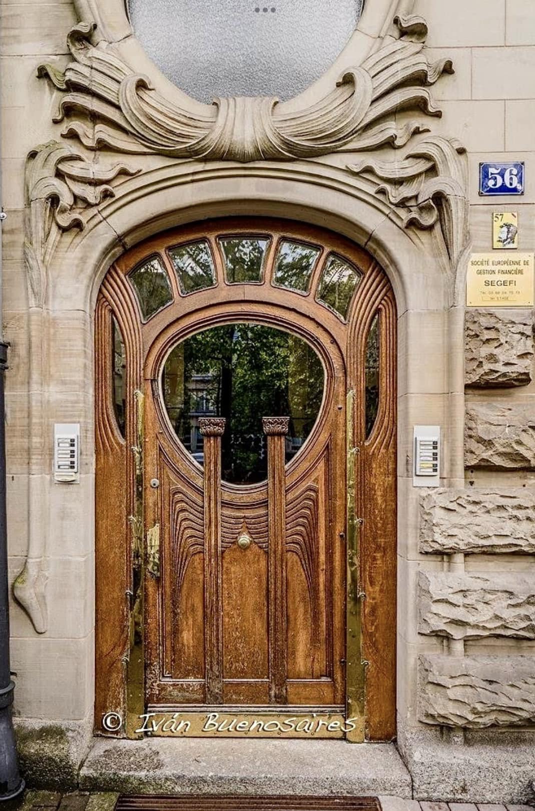 Art Nouveau apartment building in Strasbourg, France