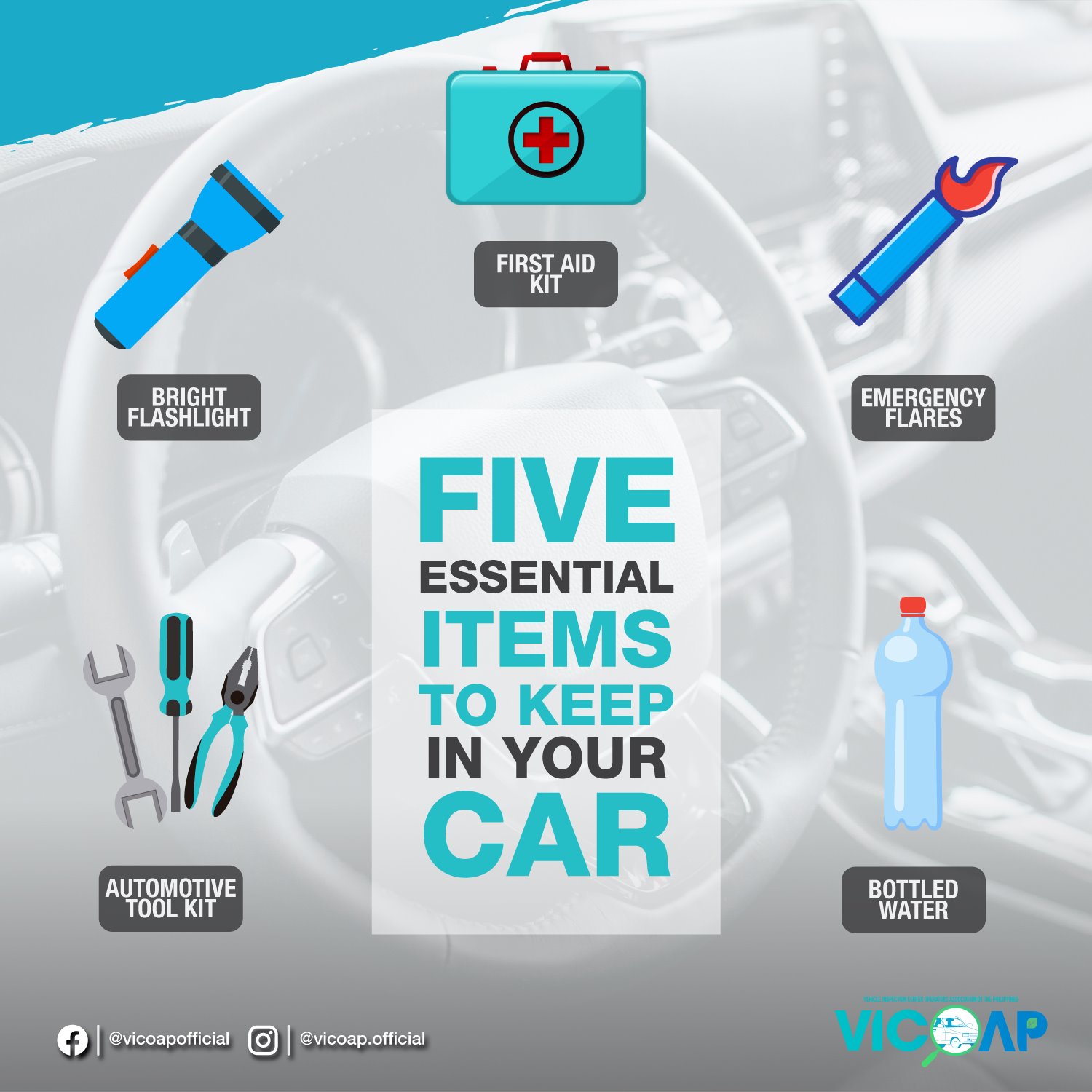 In case of accidents, here are the essential items to keep in your car ...