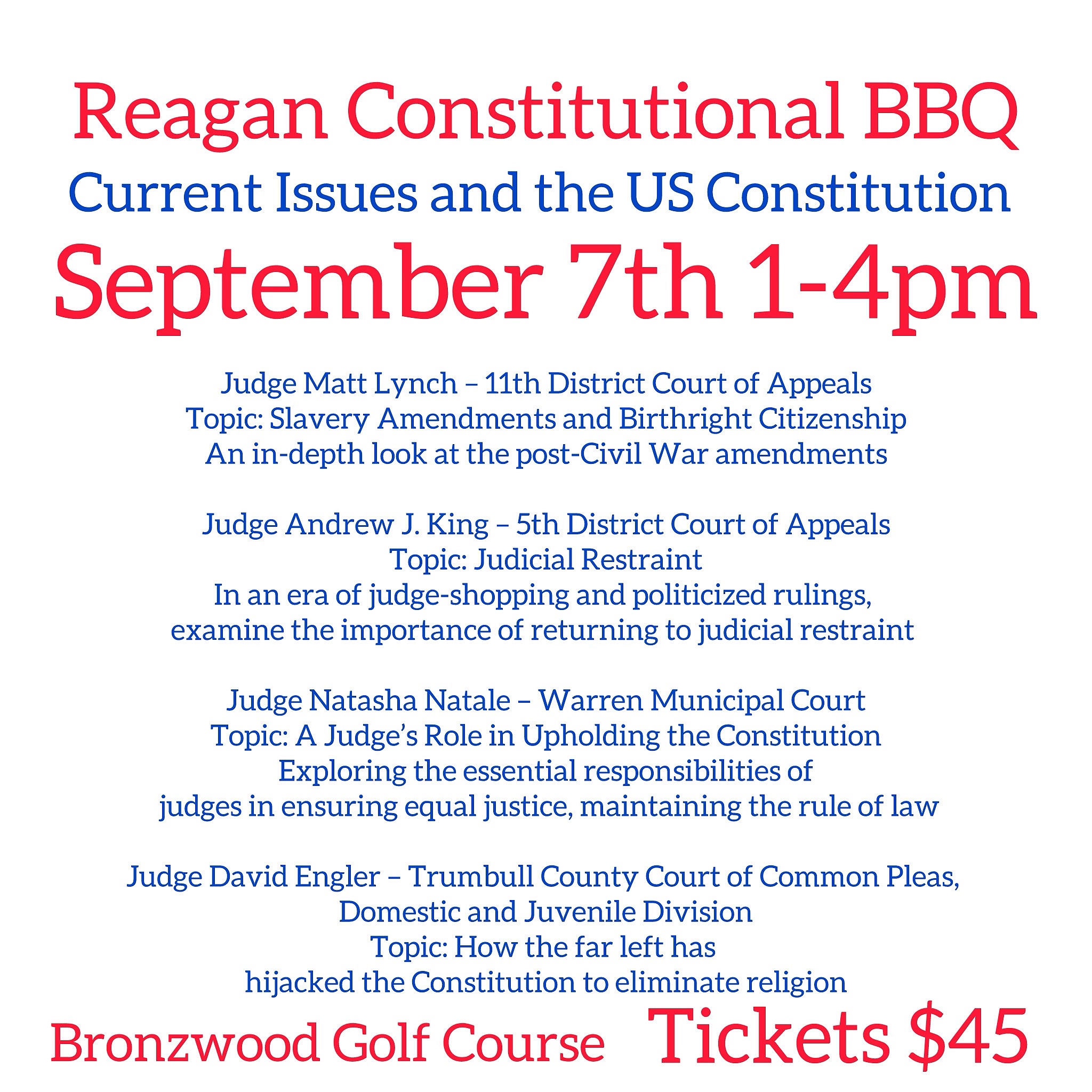 Reagan Constitutional BBQ