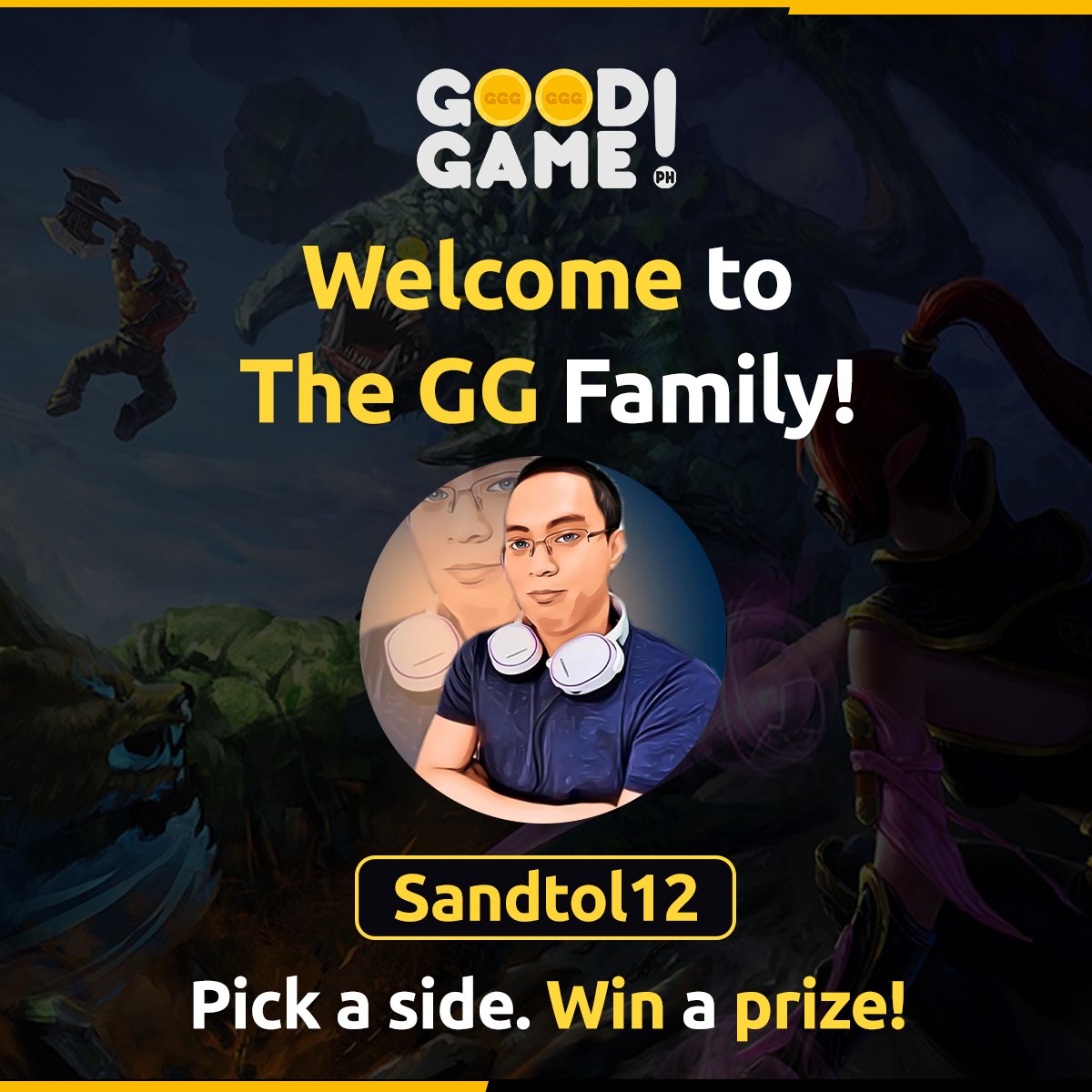 Good Game PH - JUST IN: Sandtol12 is now a member of the ever-growing ...