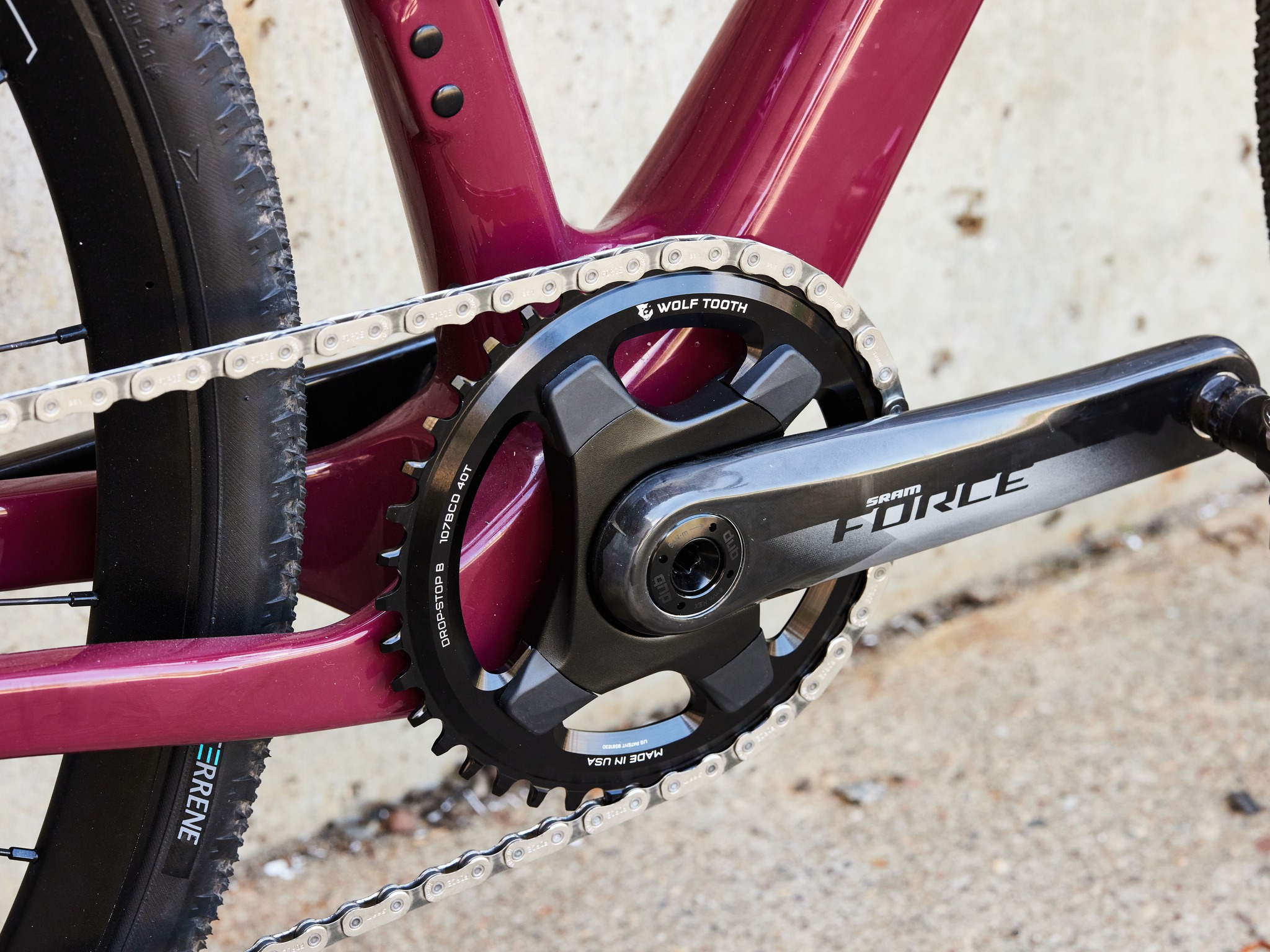 Wolf Tooth Components' Drop-Stop B 110 BCD chainring
