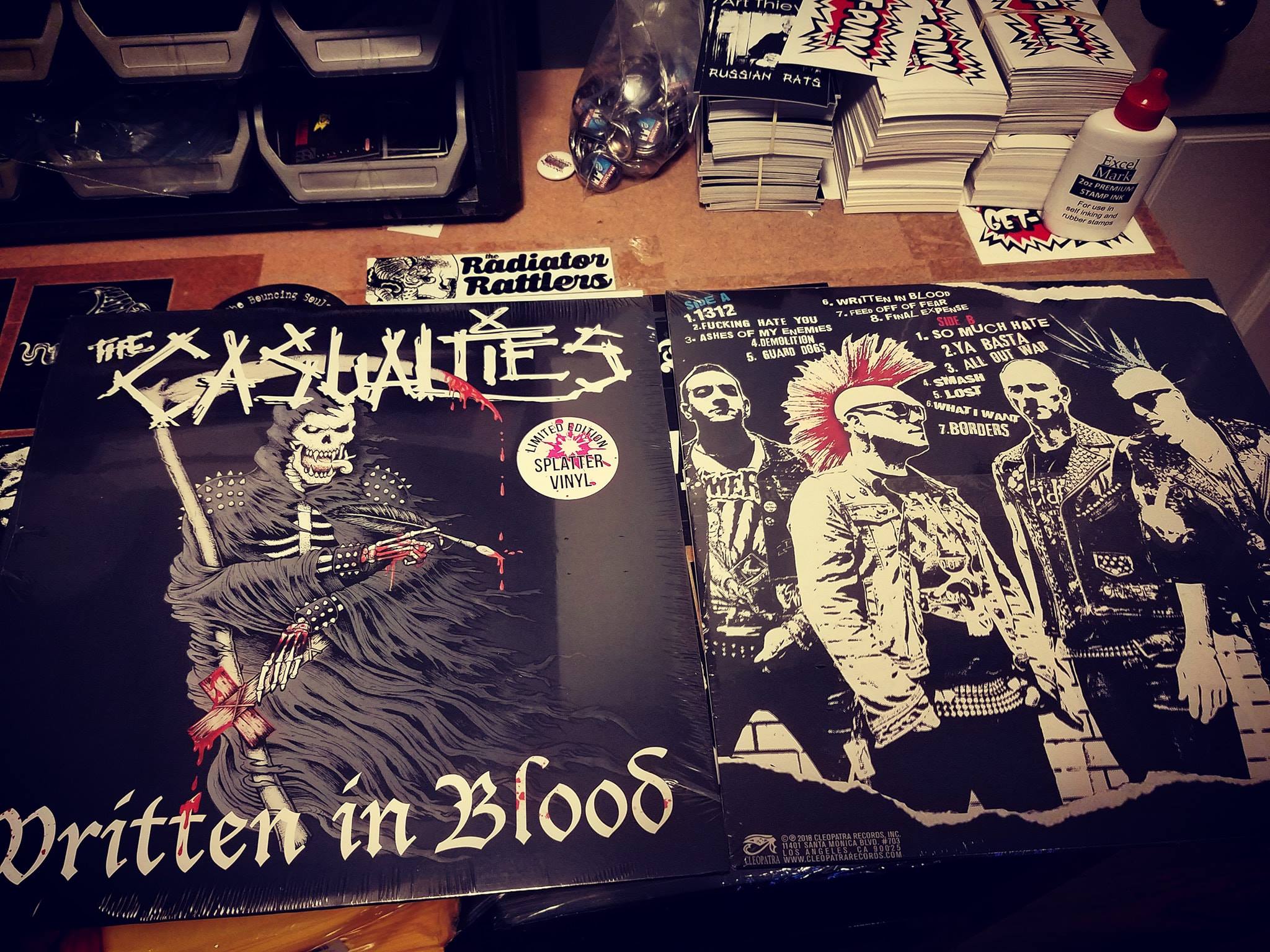 The Casualties - On The Front Line **REPRESS** on Black & White 