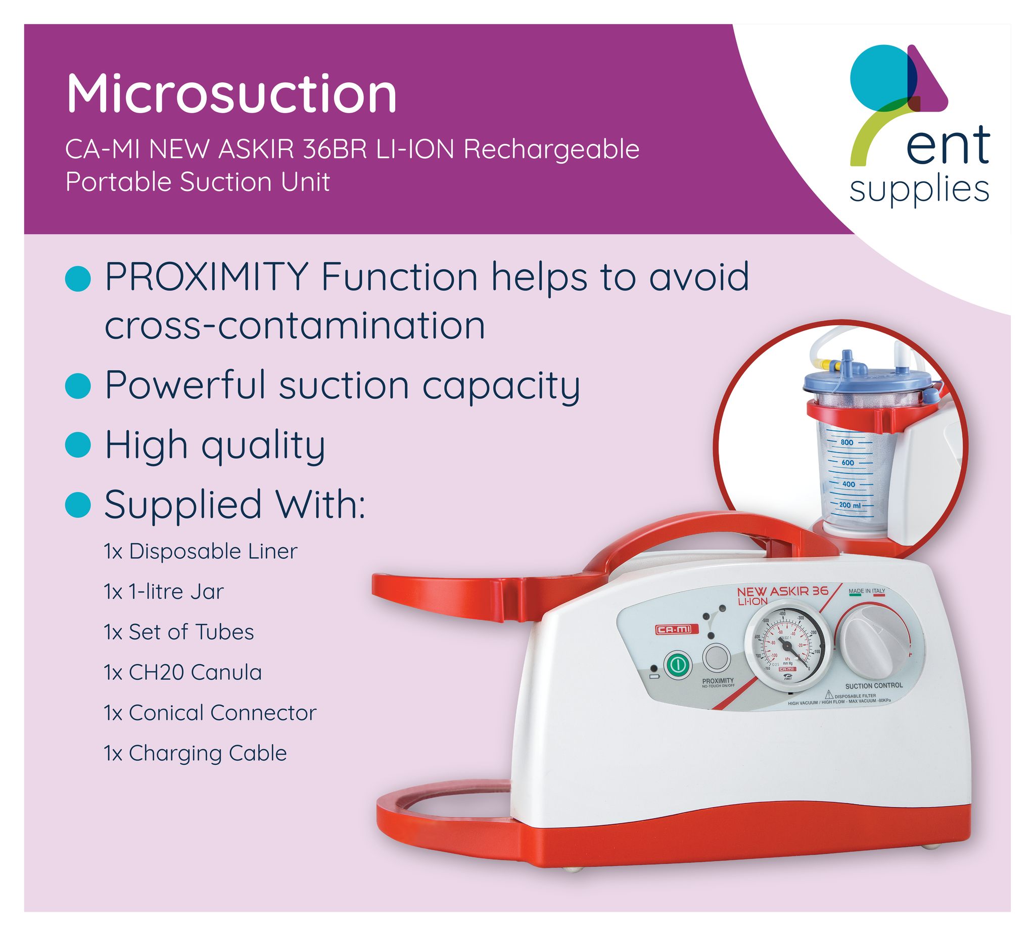 ENTsupplies - The New Askir 36BR LI-ION Rechargeable...