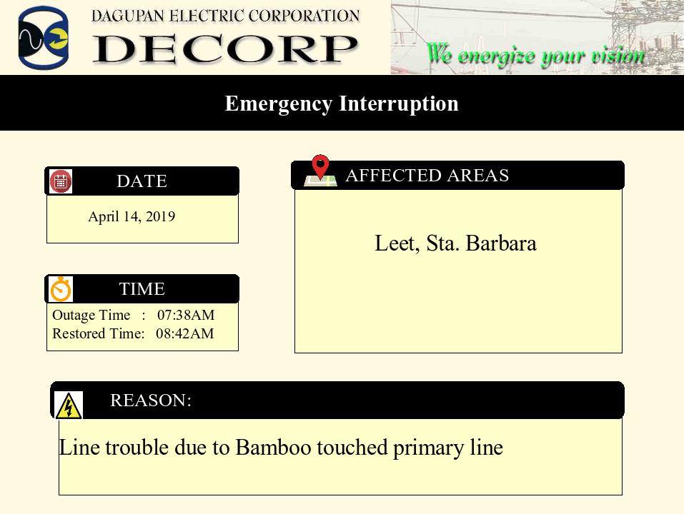 DECORP - Dagupan... - DECORP - Dagupan Electric Corporation