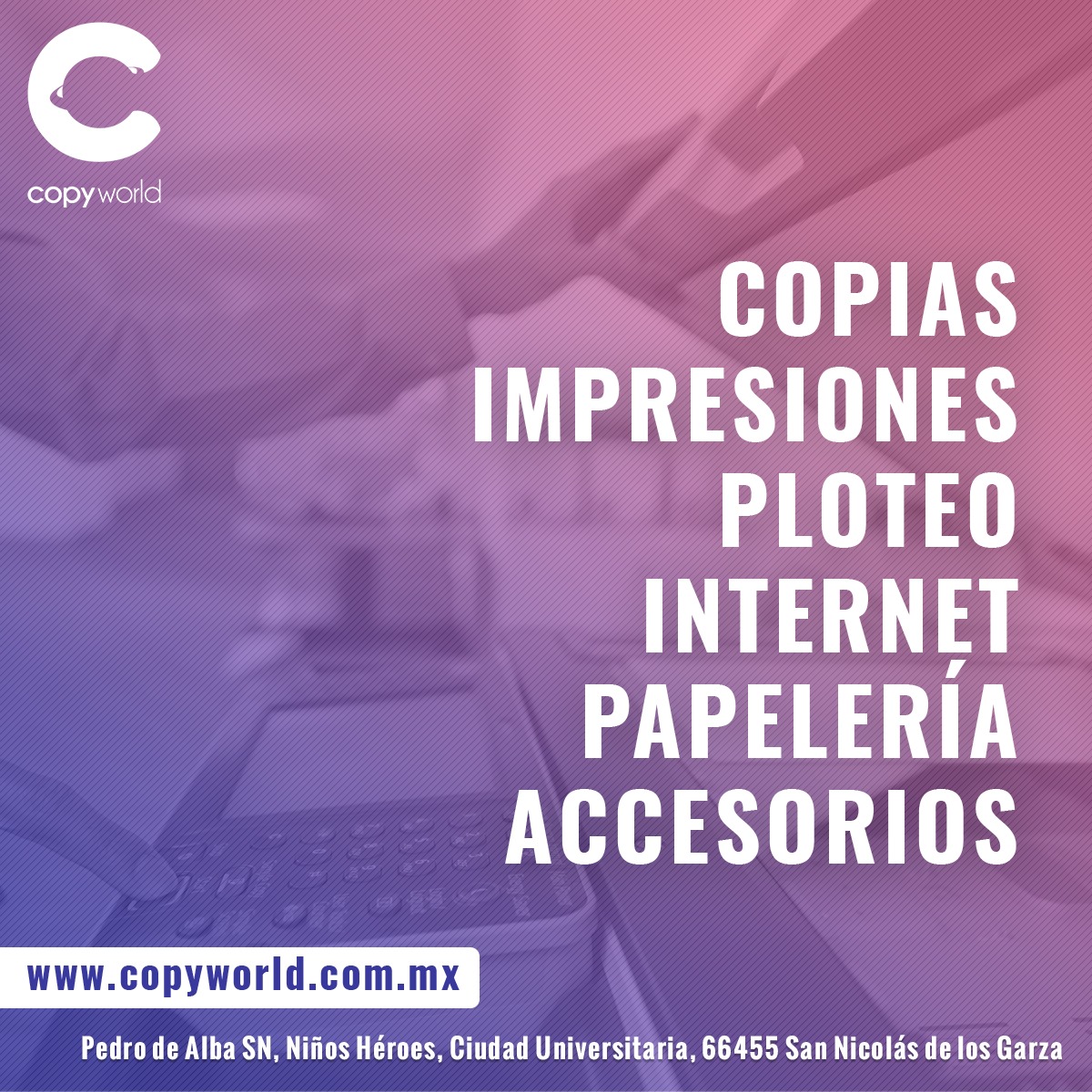 Copyworld - ¡Conoce la gran variedad de servicios que...