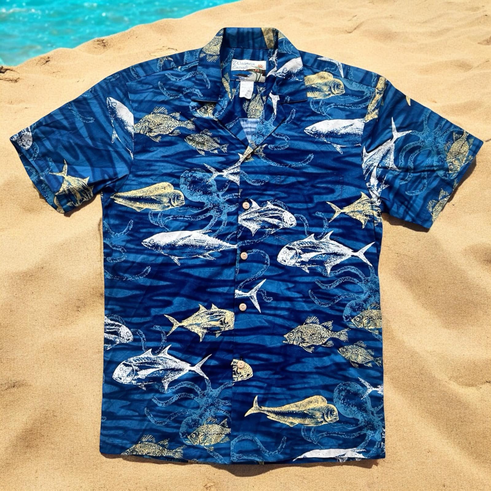 Vintage 50's hauoli kamaaina label Hawaiian shirt
