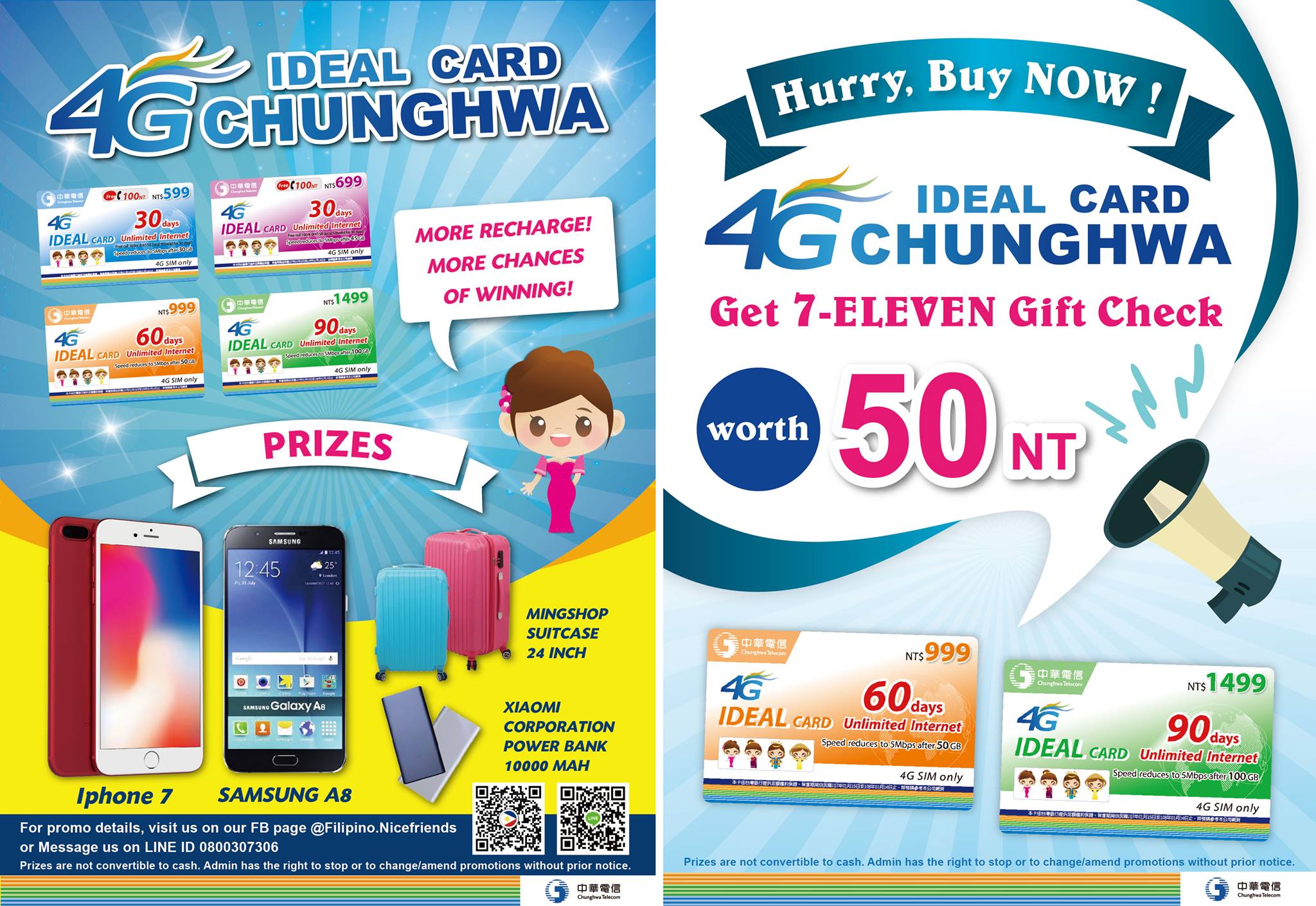 Chunghwa Pinoy Recharge Any 4g Chunghwa Ideal Internet Facebook