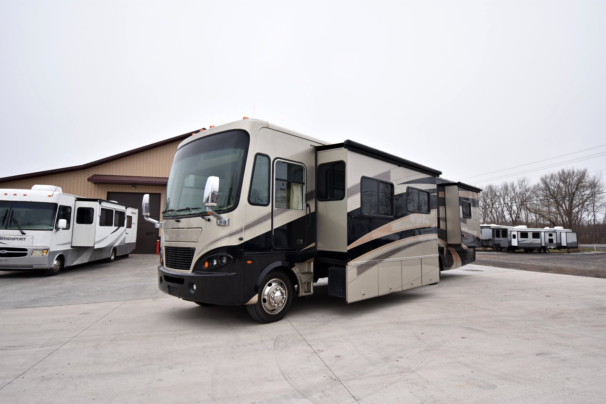 2008 Tiffin Allegro Bay 37QDB Freightliner Chassis Brown 53K Class A ...