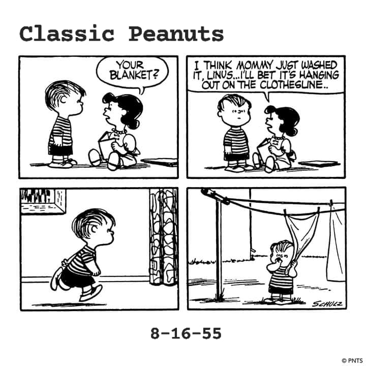 This Peanuts comic strip was published on April 18, 1962