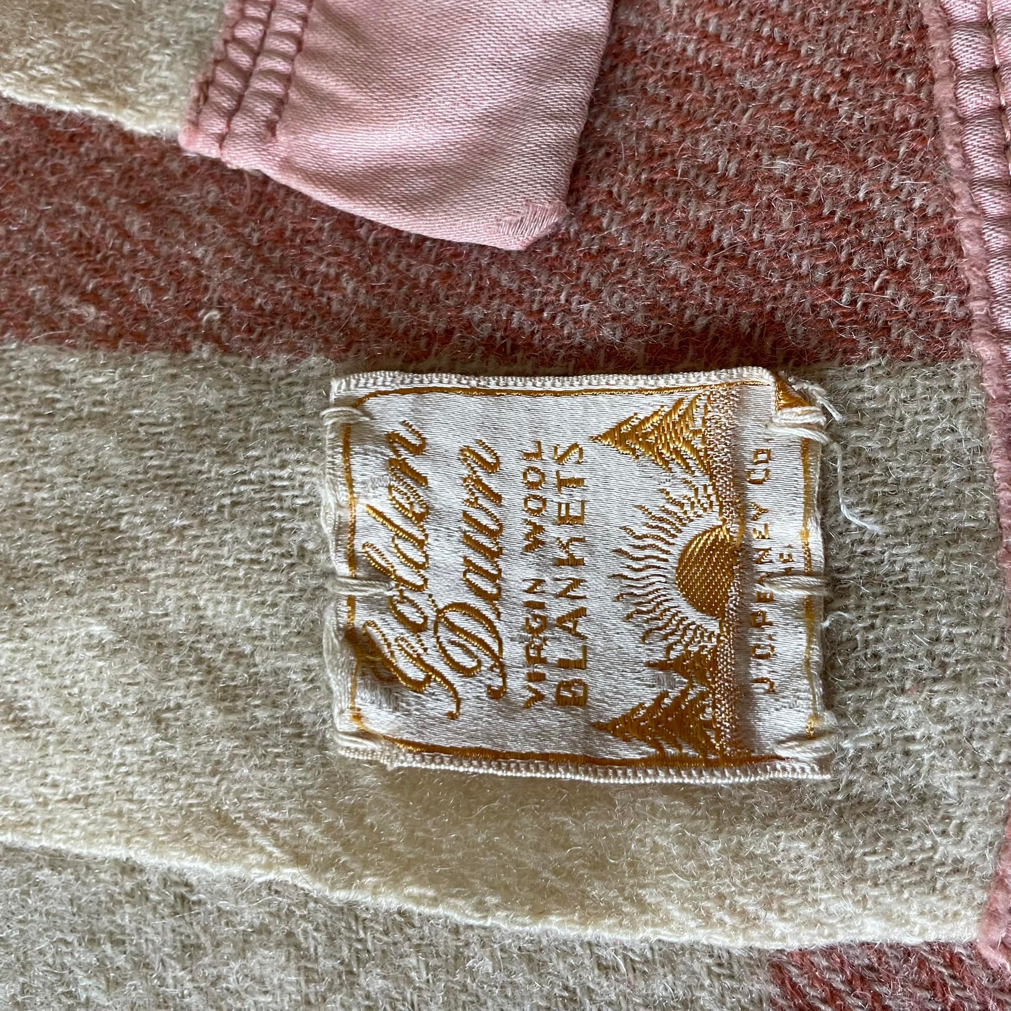 Why are vintage Golden Dawn JC Penney wool blankets so long?