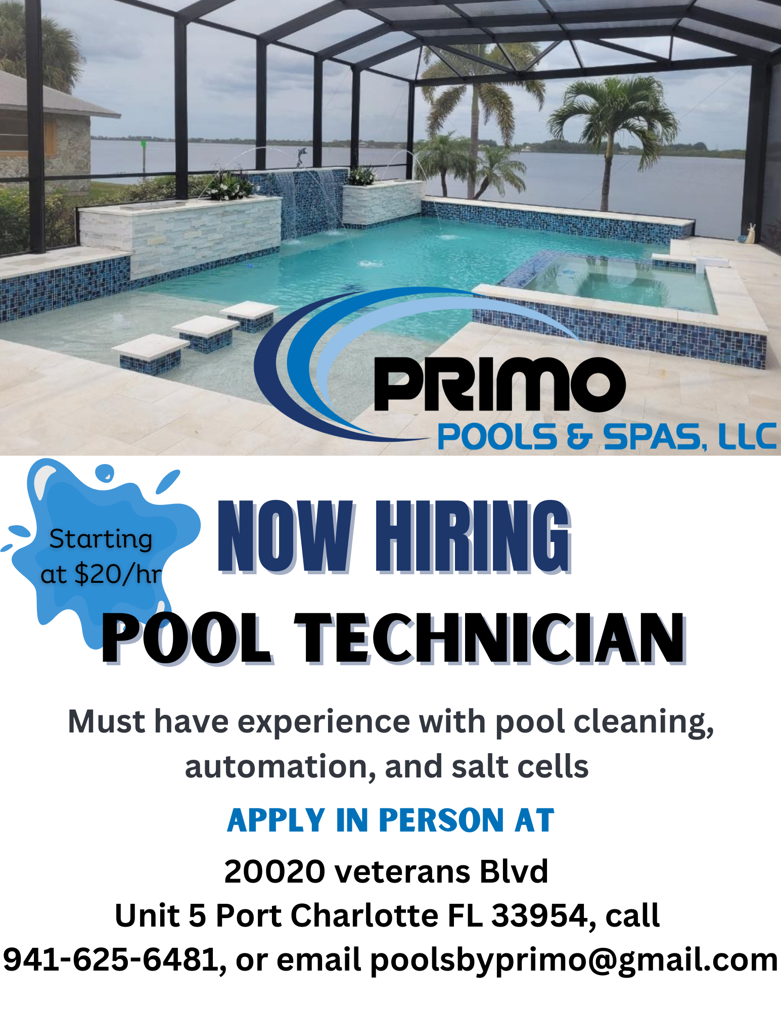 Primo Pools & Spas By Mario, LLC | Port Charlotte FL