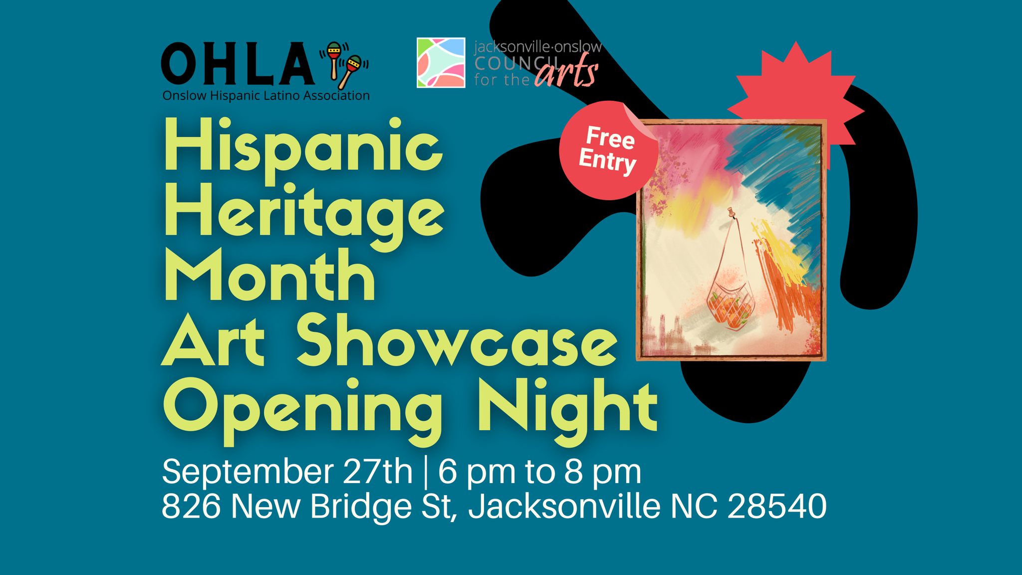 Hispanic Heritage Month Art Showcase Opening Night
