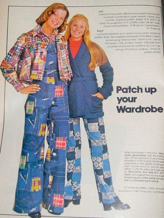 Page from a mid 70's catalog “Patchwork Denim” 😆