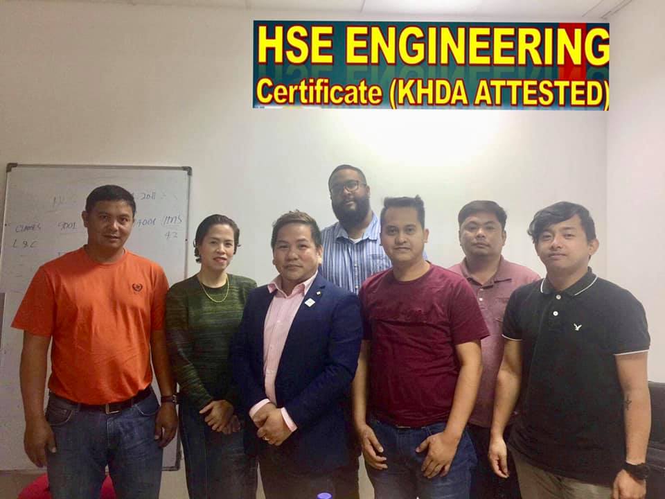 HSE ENGINEERING CERTIFICATE TRAINING 👷👷‍♀️🌎(KHDA ATTESTED) Thank you ...
