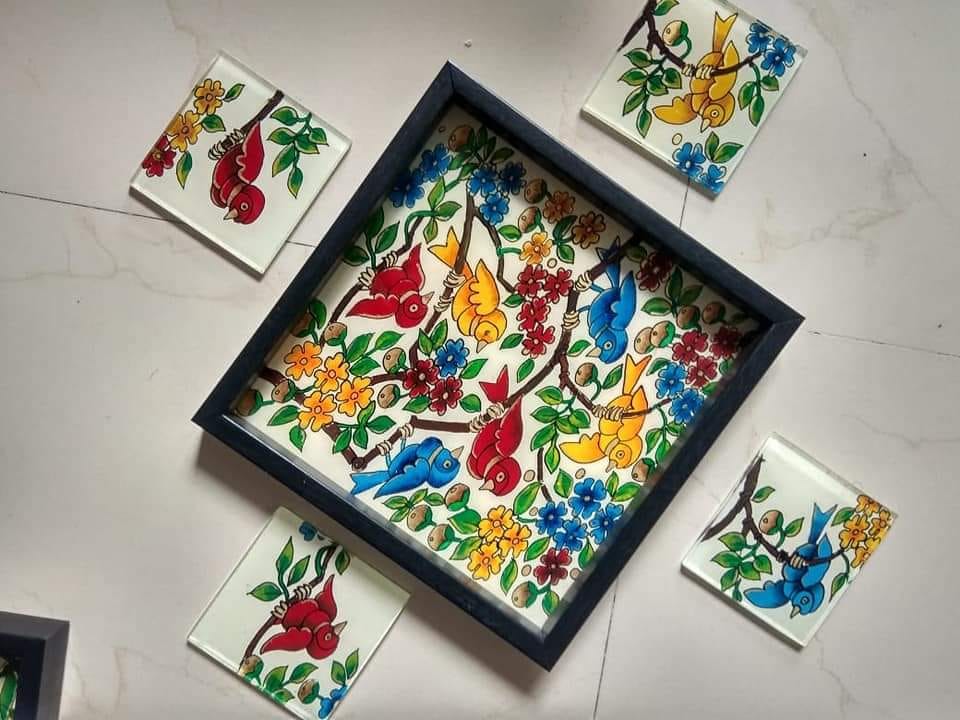 Reverse glass painting | Facebook