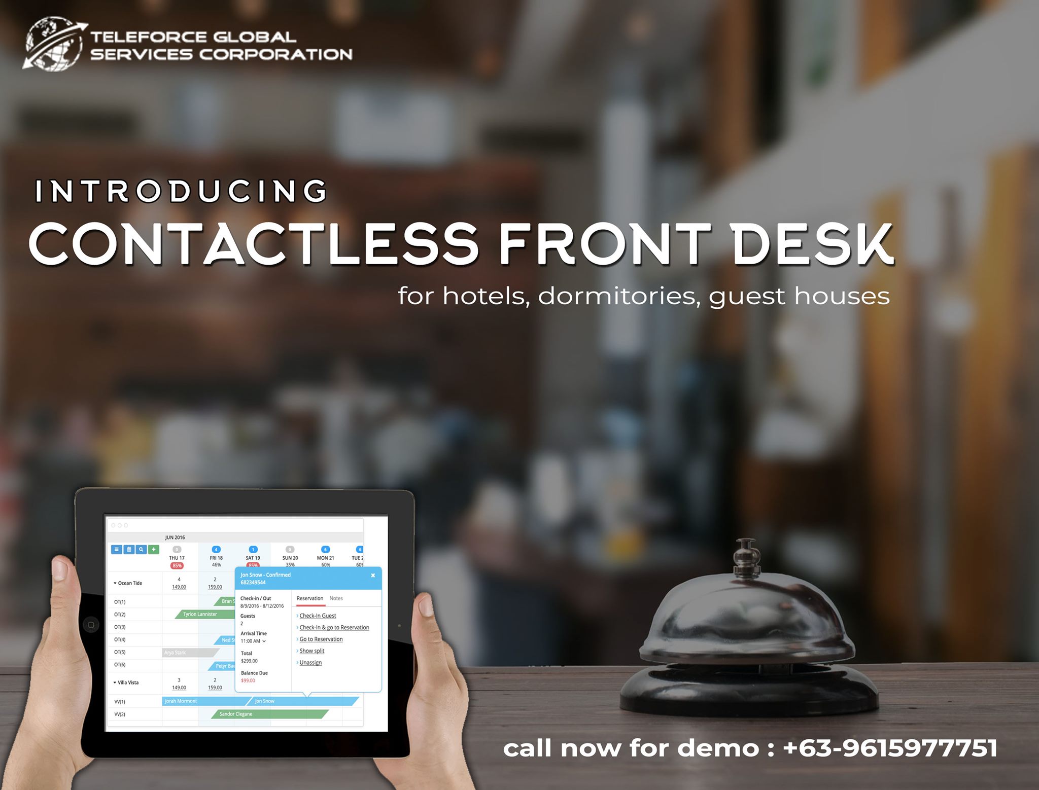 Teleforce Global Services Corporation - Ideal for check-in and check ...