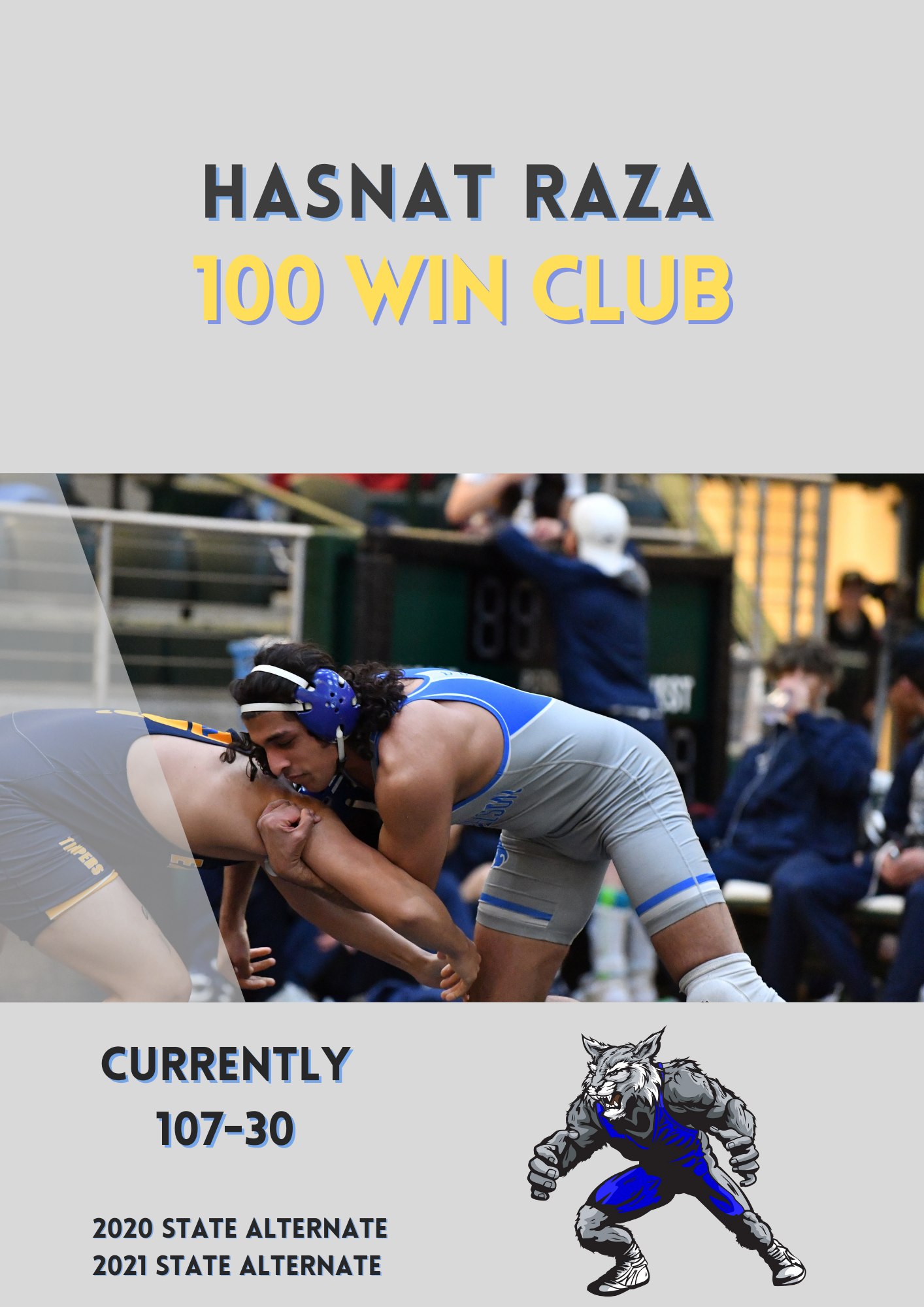 BNHS Wrestling - Congratulations to Senior, Hasnat Raza,...