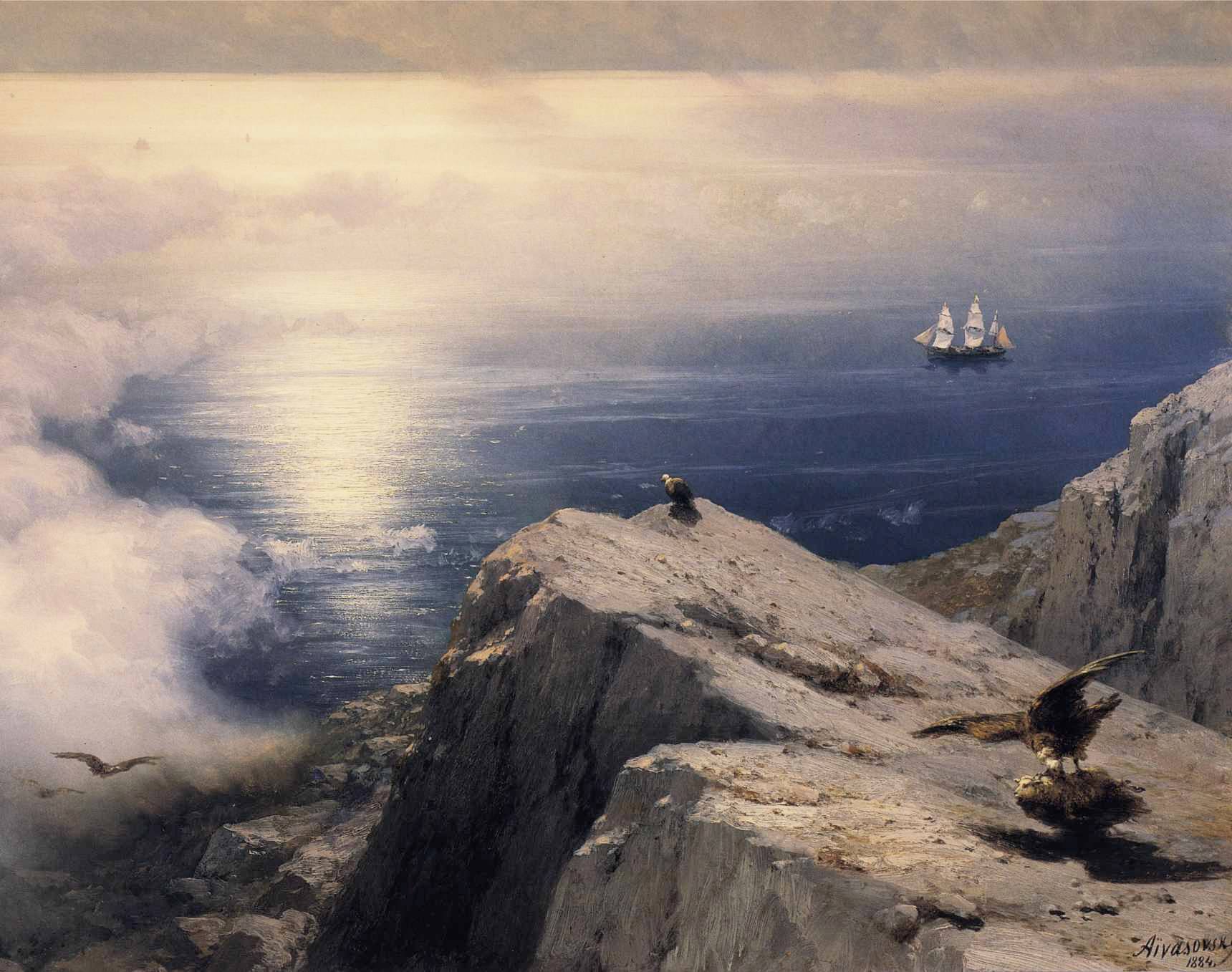 Ivan Aivazovsky (1817-1900) The Wrath of the Seas 1886 Private