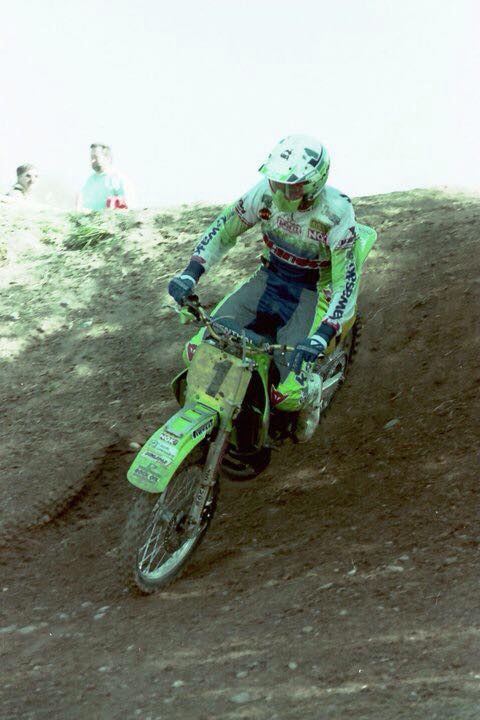 1990 Tim Telford on the Kawasaki KX500 - Mike Webb 📸