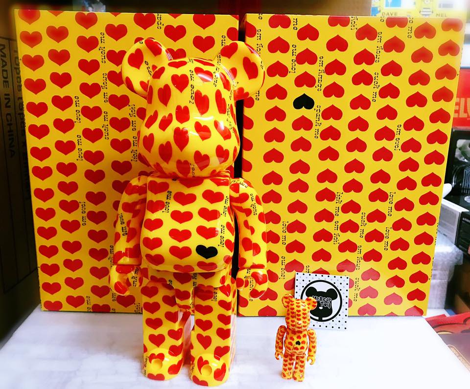 Bearbrick Yellow Heart 100%+400% & 1000% Hide ❤️ 訂左既可以來拎