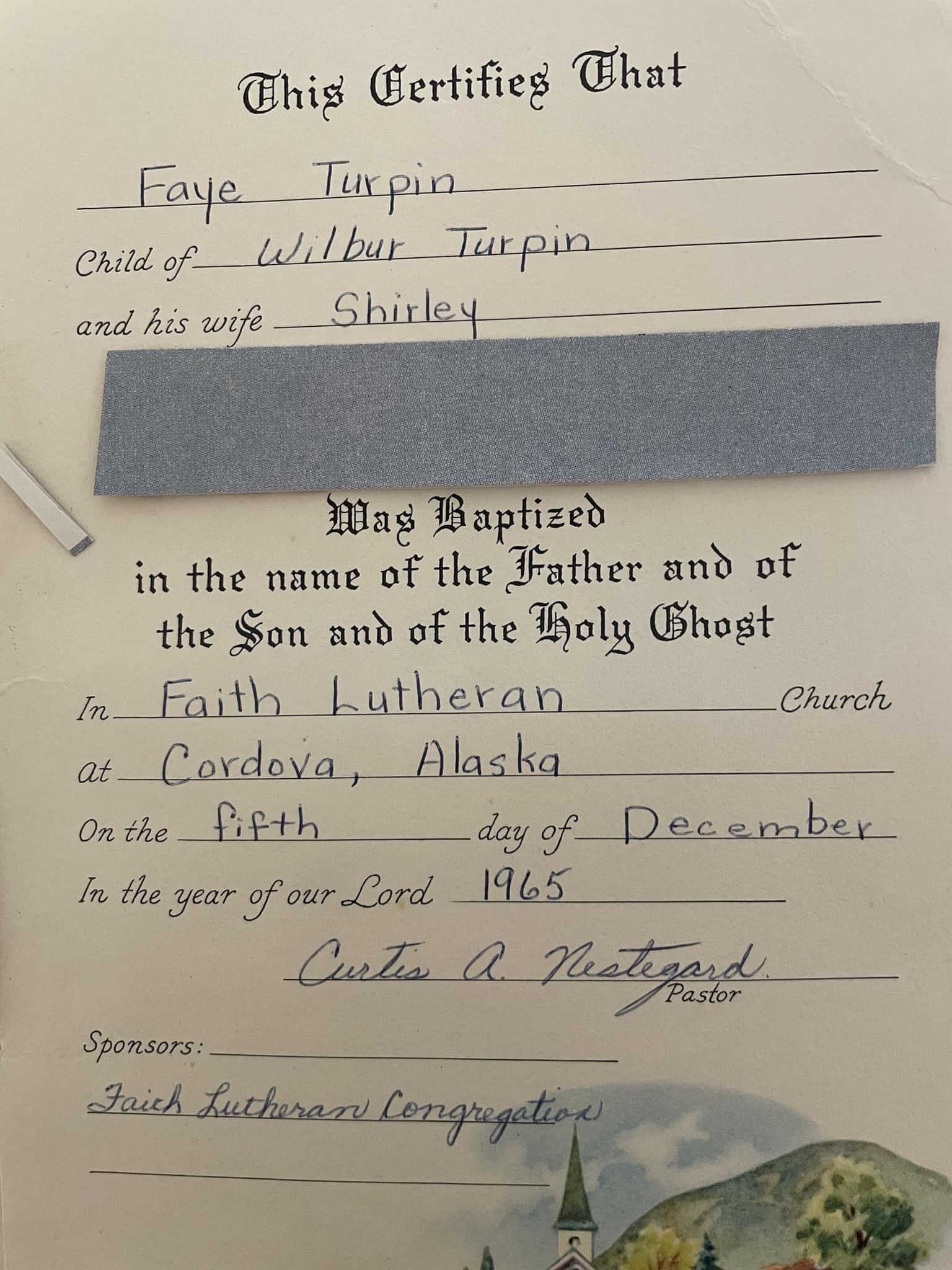 Does anyone remember Pastor from Cordova Alaska?