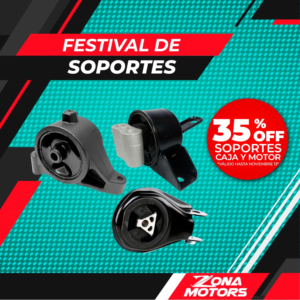 Zona Racing - 🔥 SOPORTES PARA CAJA Y MOTOR 🔥 🚨 35% de... | Facebook